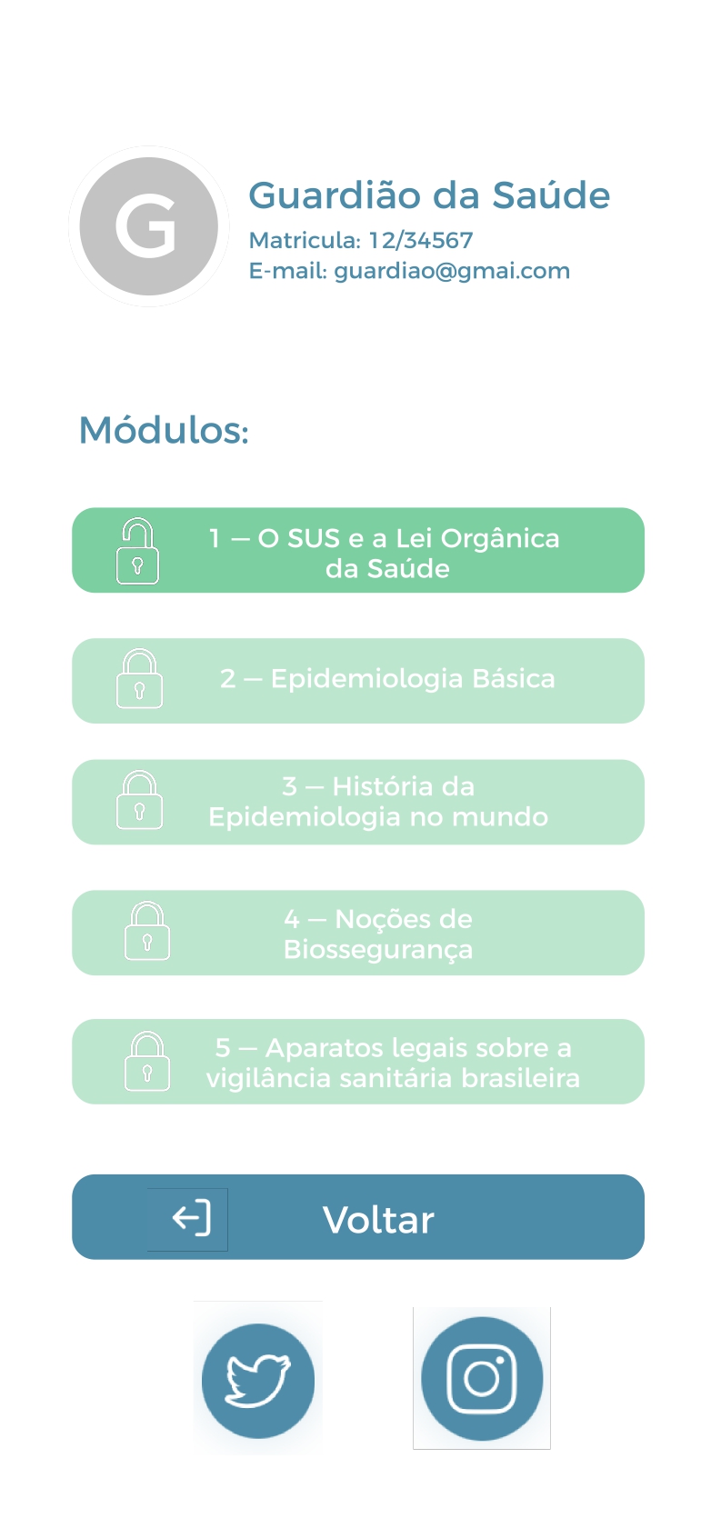 Protótipo de Interface - Alta Fidelidade pag 15