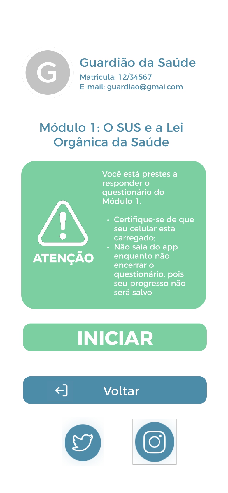 Protótipo de Interface - Alta Fidelidade pag 16