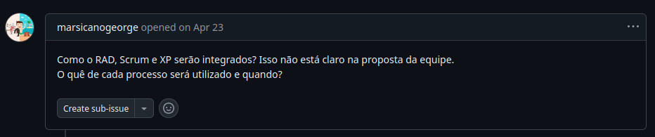 Solicitação do Professor