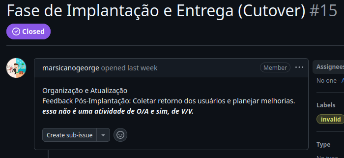 Solicitação do Professor