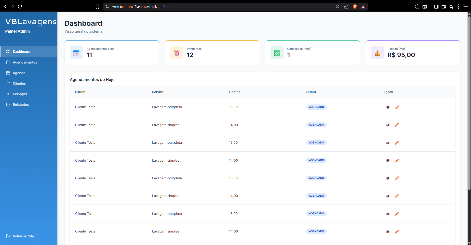Admin – Agenda (versão final)