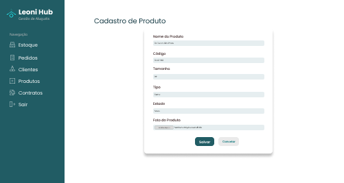 Protótipo - Cadastro de Produto