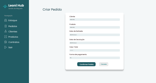 Protótipo - Criar Pedido