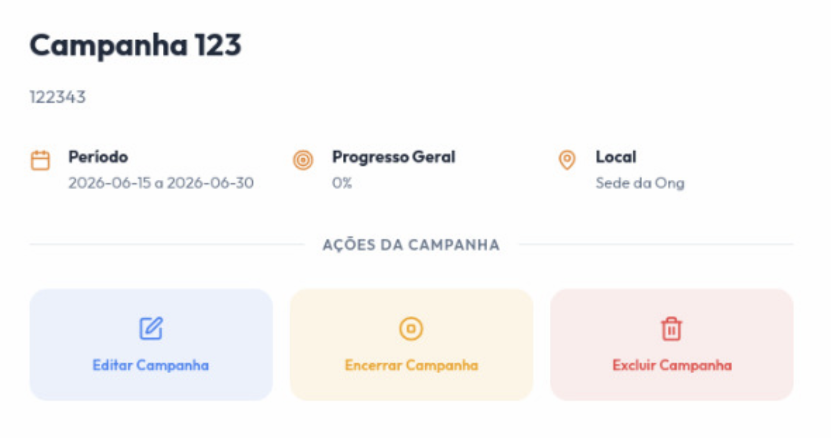 Protótipo de Exclusão de Evento