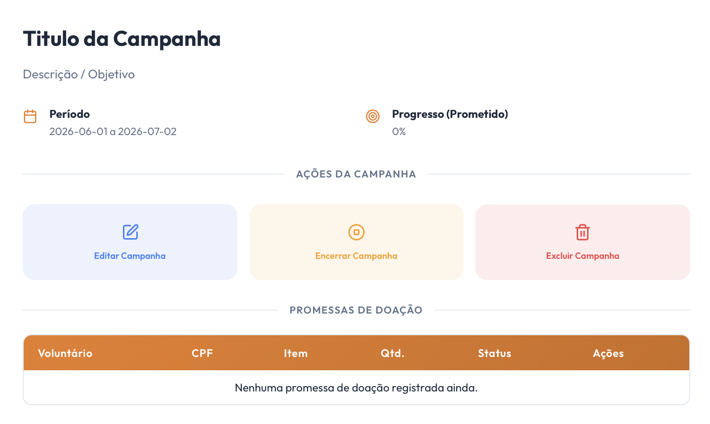 Protótipo de Exclusão de Evento