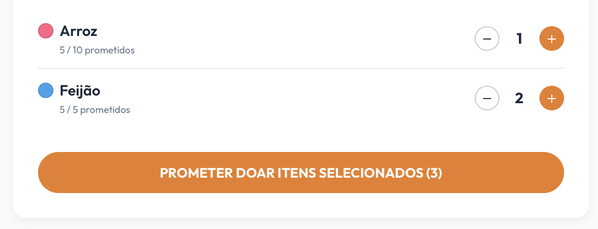 Card de Inscrição da Campanha