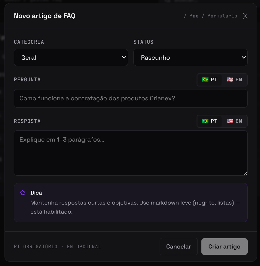 Evidência de RF28 — F16