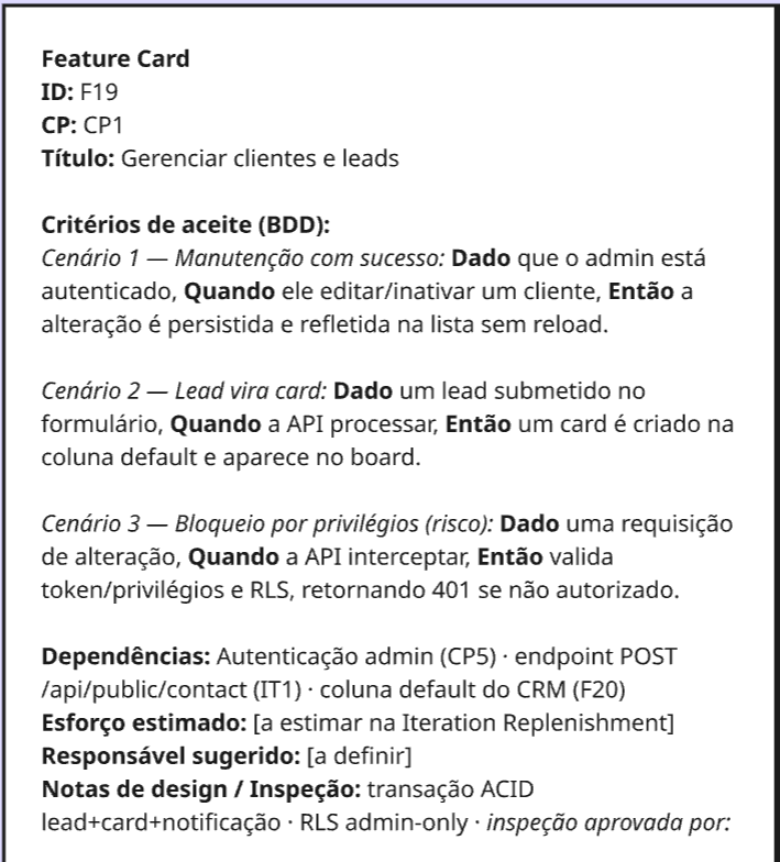 Feature Card — F19