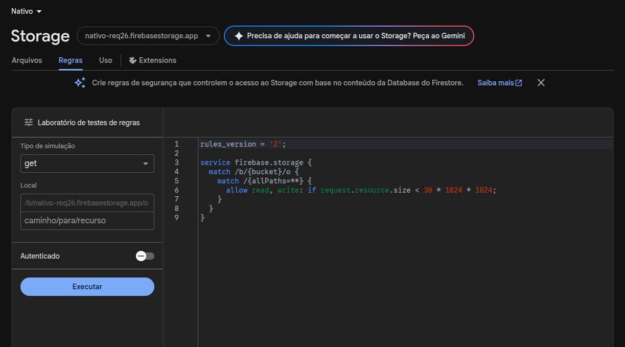 Evidência de tempo de resposta da API