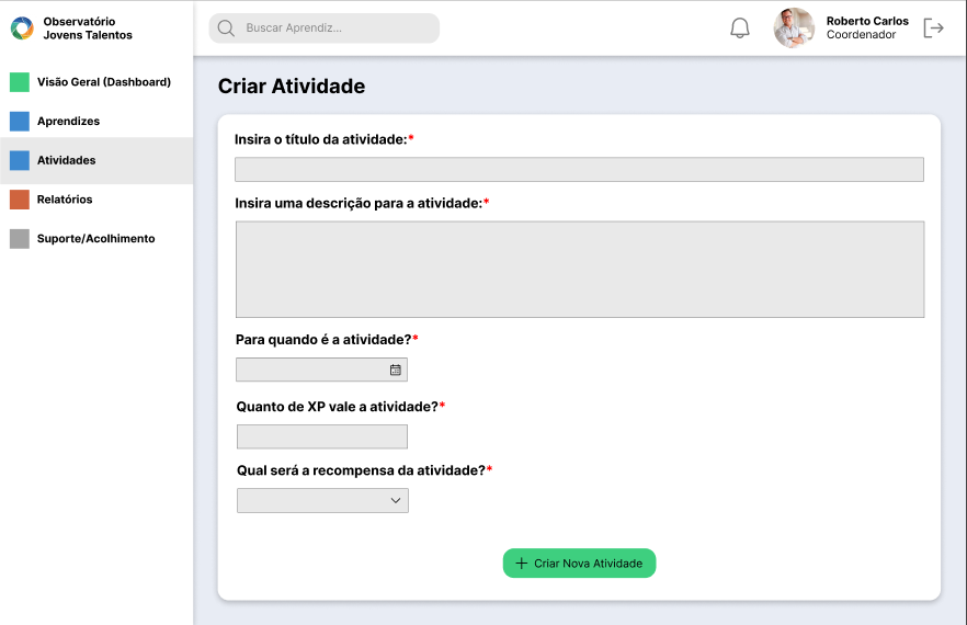 Criar Atividade