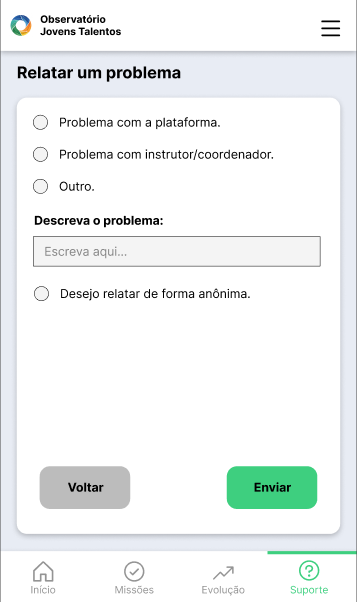 Relatar problema