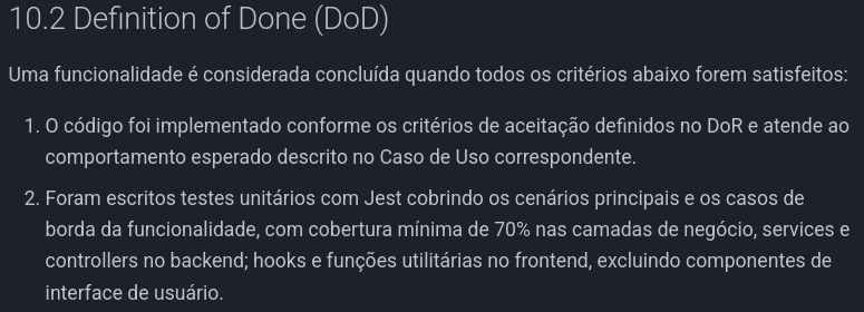 Exemplo do DOD