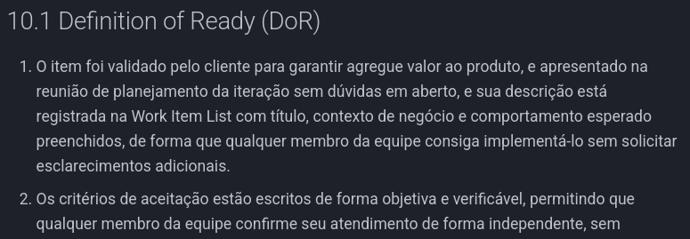 Exemplo do DOR