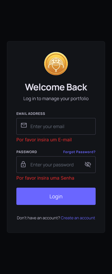 UC02 - Realizar Login (Credenciais inválidas)