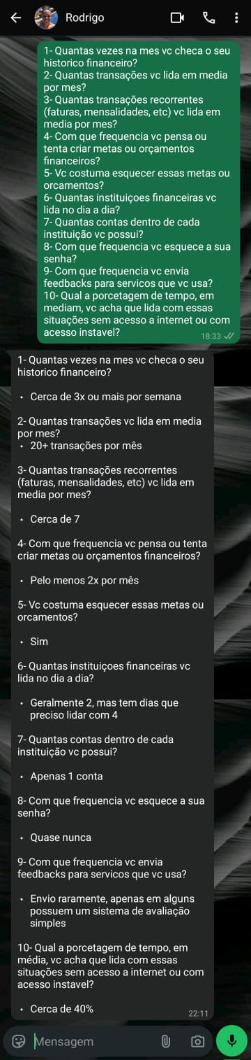 Validação da metrica de impacto